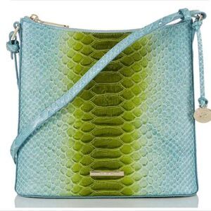 NWT Brahmin Katie Limeade Rivers Leather Bag
